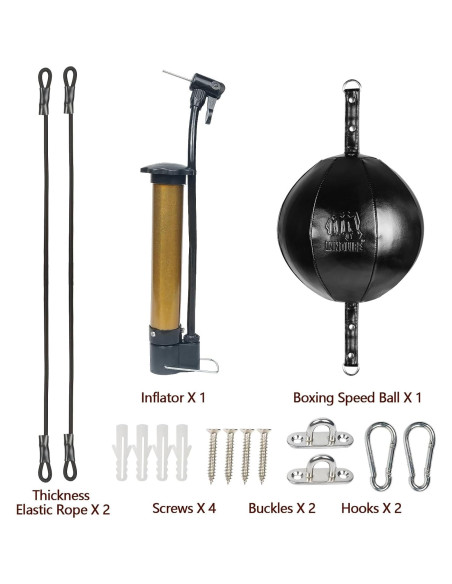 Kit de Boxeo Doble Extremo InnoLife con Cuerdas Elásticas Kit de Boxeo Doble Extremo InnoLife con Cuerdas Elásticas