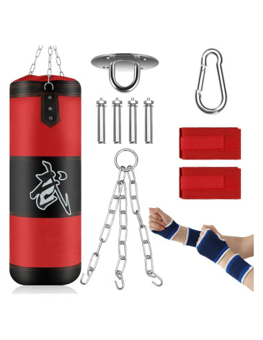 Saco de Boxeo Leyndo 80 cm PU Colgante para Kickboxing