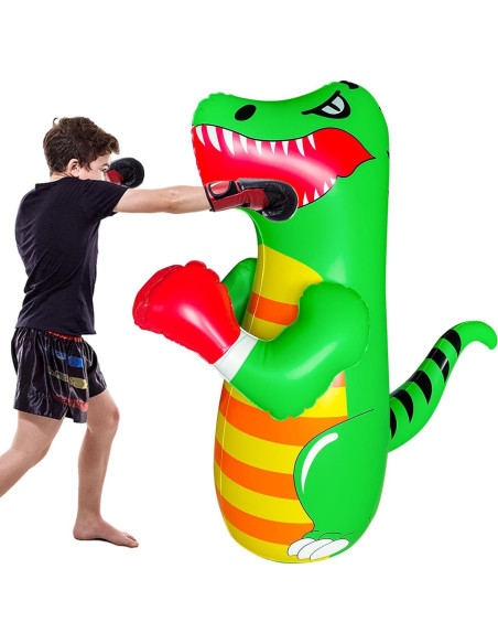 Bolsa de Boxeo Inflable OLNIEZZL Dinosaurio 119.4 cm para Niños Bolsa de Boxeo Inflable OLNIEZZL Dinosaurio 119.4 cm para Niños