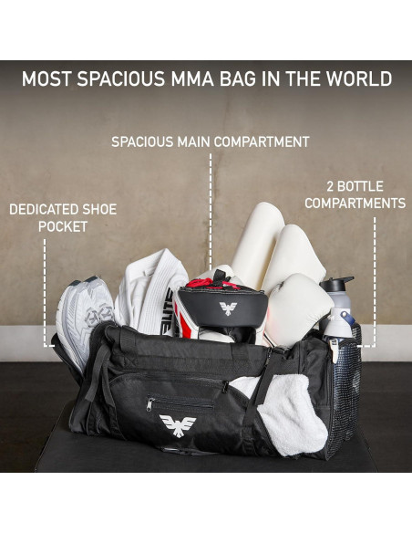 Bolsa de Deporte Elite Sports Monster 44L - Cordura Negra Bolsa de Deporte Elite Sports Monster 44L - Cordura Negra