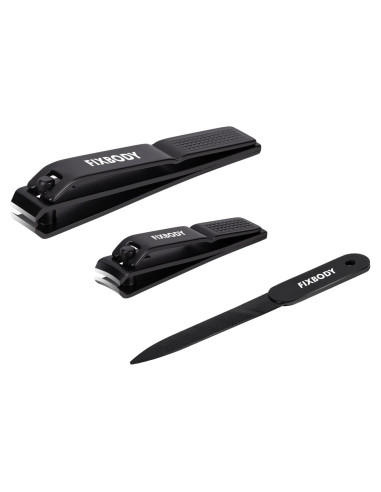 Juego de Cortauñas FIXBODY - Ultra Afilados, Estuche de Cuero