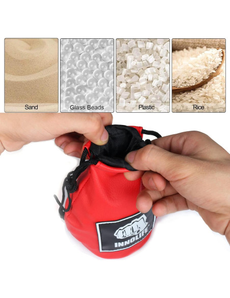 Bolsa de Esquiva de Boxeo INNOLIFE de Piel PU Roja 1.13 kg Bolsa de Esquiva de Boxeo INNOLIFE de Piel PU Roja 1.13 kg
