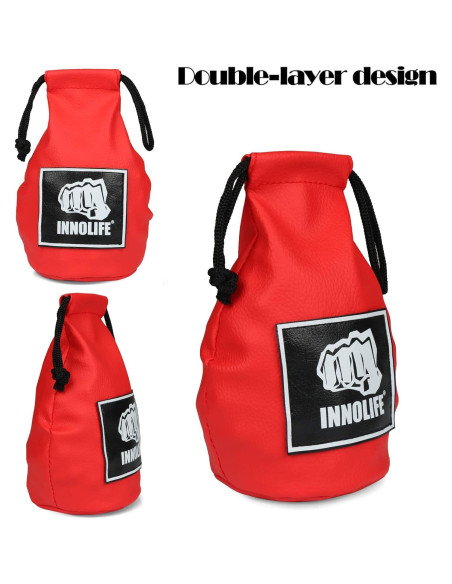 Bolsa de Esquiva de Boxeo INNOLIFE de Piel PU Roja 1.13 kg Bolsa de Esquiva de Boxeo INNOLIFE de Piel PU Roja 1.13 kg