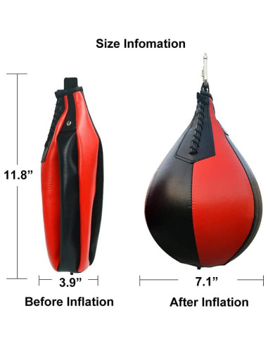 Conjunto Speedbag Boxeo YCYU con Swivel y Bomba - 30 cm