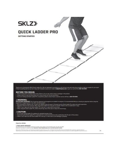 Escalera Rápida SKLZ 4.57m para Entrenamiento Deportivo