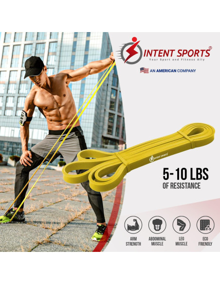 Bandas de Asistencia INTENT SPORTS para Dominadas - Amarilla 5-10 kg Bandas de Asistencia INTENT SPORTS para Dominadas - Amarilla 5-10 kg
