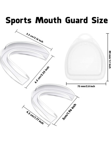 Protector Bucal Deportivo Geodurn 4 Piezas Adulto e Infantil