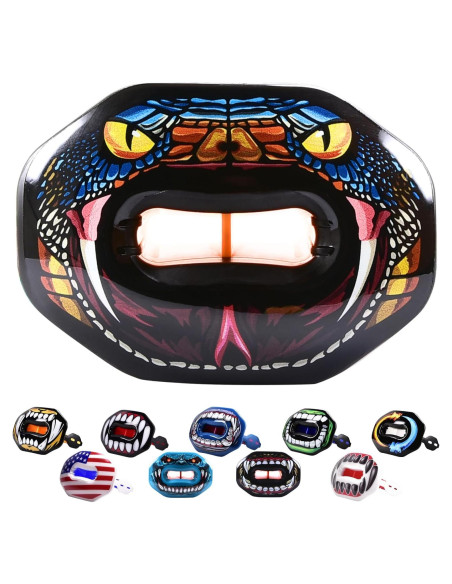 Protector Bucal Juvenil Oral Mart Stealth Viper para Fútbol Protector Bucal Juvenil Oral Mart Stealth Viper para Fútbol