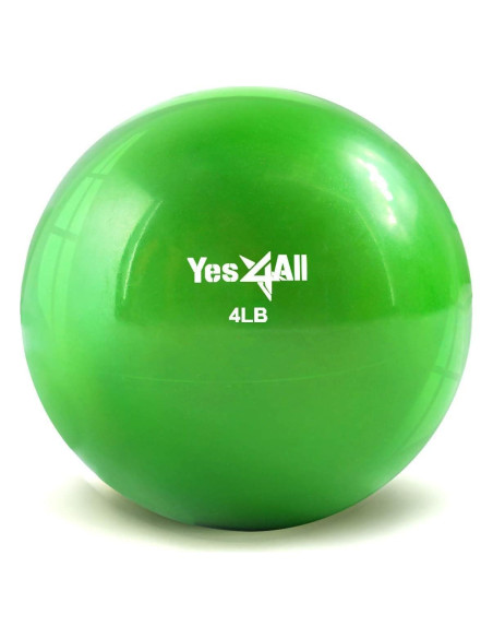 Pelota de Tonificación Suave Yes4All 1.81kg Verde para Ejercicio Pelota de Tonificación Suave Yes4All 1.81kg Verde para Ejercicio