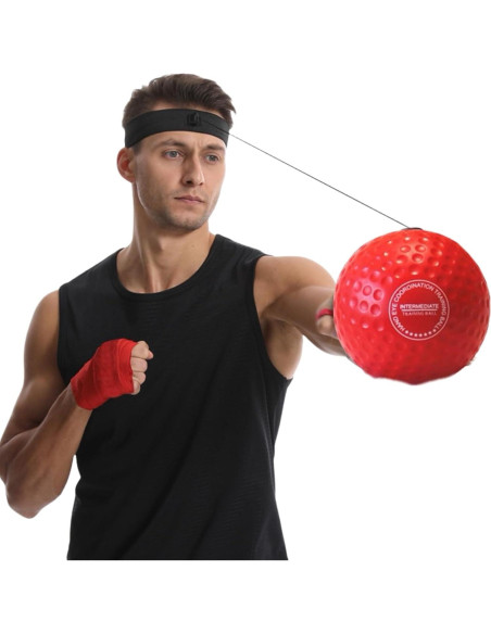 Pelota de Boxeo Reflex Druland con Banda Ajustable para Entrenamiento Pelota de Boxeo Reflex Druland con Banda Ajustable para Entrenamiento