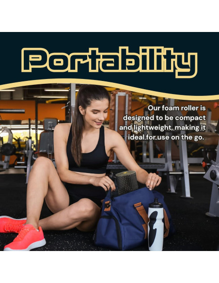 Rodillo de Espuma FITNATION Pequeño 30x15 cm para Masaje Rodillo de Espuma FITNATION Pequeño 30x15 cm para Masaje