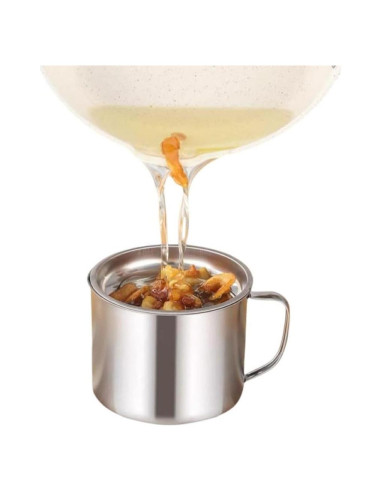 Contenedor de Grasa de Tocino Hewnda 1.18L Acero Inoxidable