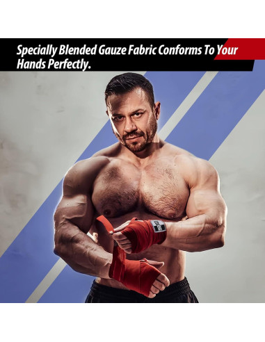 Vendajes de Boxeo FIVING 4.5m Unisex para MMA y Kickboxing