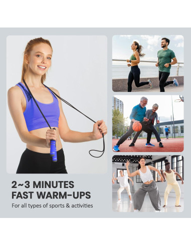 Cuerda de Saltar Digital Multifuncional Multifun 2.8m Ajustable