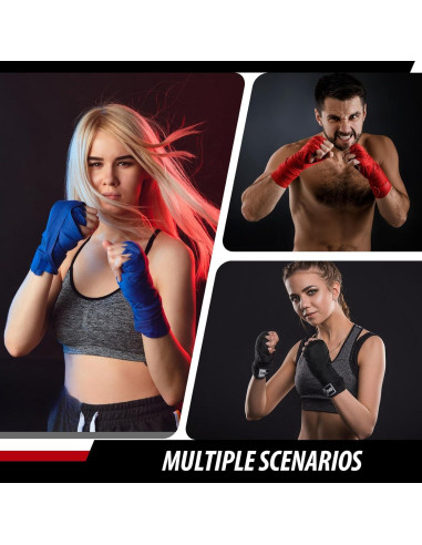 Vendajes de Boxeo FIVING 4.5m Unisex para MMA y Kickboxing