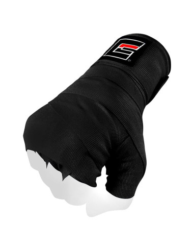Vendas de Boxeo Combat Corner 180 cm Semi-Elásticas - Negro