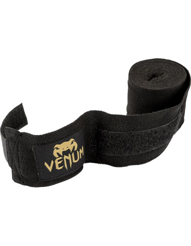 Vendas de Boxeo Venum Kontact 4m Negro/Dorado - Algodón