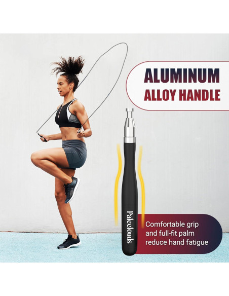 Cuerda de Salto Rápida Paleclouds Ajustable 3.05m para Fitness Cuerda de Salto Rápida Paleclouds Ajustable 3.05m para Fitness