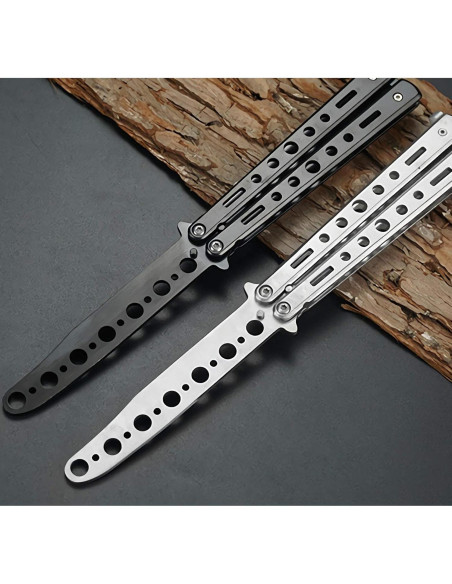 Cuchillo Mariposa de Práctica AIFUSI 2 Pack Sin Filo Cuchillo Mariposa de Práctica AIFUSI 2 Pack Sin Filo