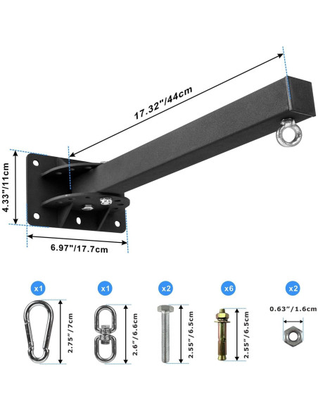Soporte de Pared para Saco de Boxeo KSWLOR WM-1211 Ajustable Soporte de Pared para Saco de Boxeo KSWLOR WM-1211 Ajustable