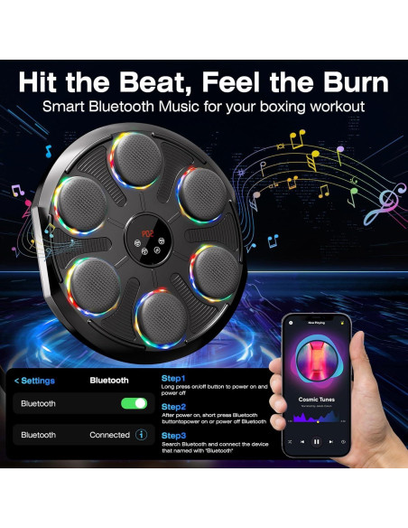 Máquina de Boxeo Musical WLSINJL 3320 con Guantes y Bluetooth Máquina de Boxeo Musical WLSINJL 3320 con Guantes y Bluetooth