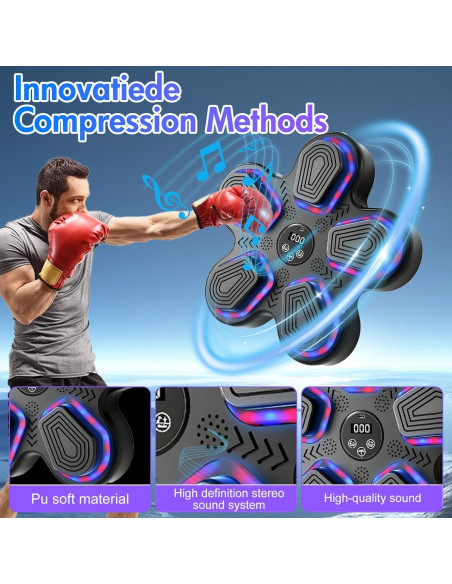 Máquina de Boxeo Musical ALSO GO 2025, 5 Objetivos, Bluetooth Máquina de Boxeo Musical ALSO GO 2025, 5 Objetivos, Bluetooth