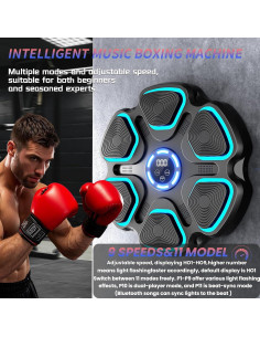 Máquina de Boxeo Musical TWMINYUE con Bluetooth y LED, 9 Velocidades 2
