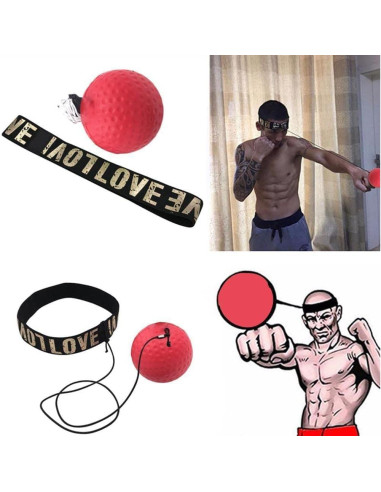 Bola de Reflexión Roja Sluswallow - Entrenamiento Boxeo en Casa