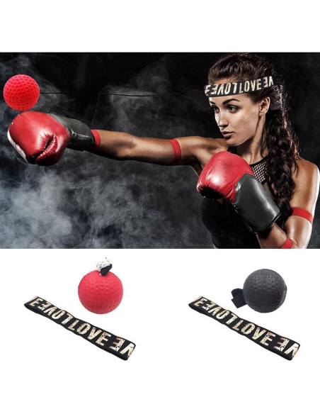 Bola de Reflexión Roja Sluswallow - Entrenamiento Boxeo en Casa Bola de Reflexión Roja Sluswallow - Entrenamiento Boxeo en Casa