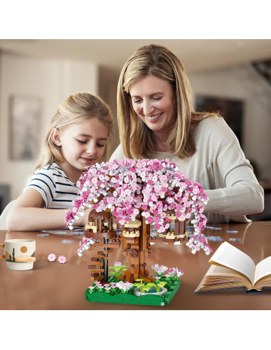 Juego de Construcción Árbol de Cerezos PQKIE 1109 Piezas STEM