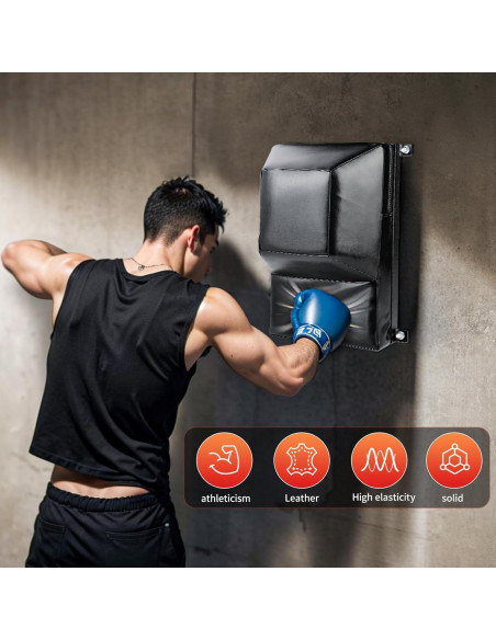 Soporte de Pared FVNBXG para Boxeo - Almohadilla de Golpe Negra Soporte de Pared FVNBXG para Boxeo - Almohadilla de Golpe Negra