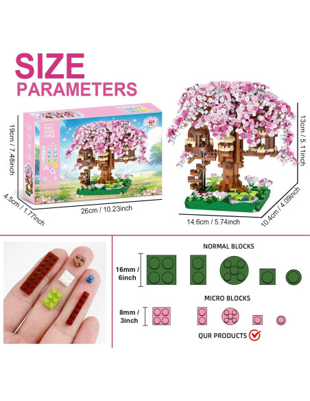 Juego de Construcción Árbol de Cerezos PQKIE 1109 Piezas STEM Juego de Construcción Árbol de Cerezos PQKIE 1109 Piezas STEM