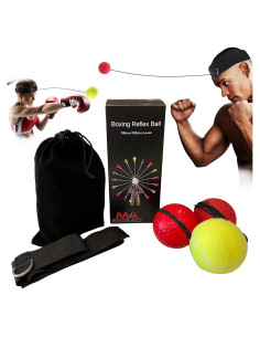 Set de Bola de Reflejos de Boxeo MA Martial Arts Style - 3 Bolas