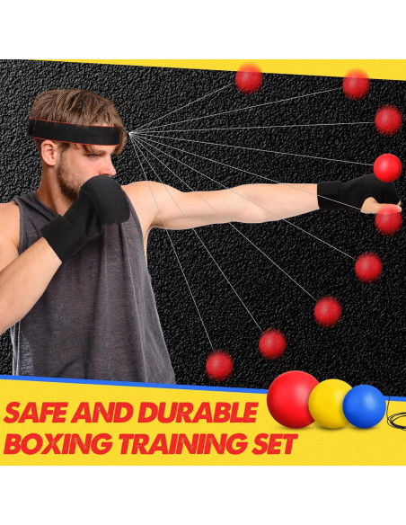 Juego de Boxeo WinnerWhy SHQ1785 con 3 Pelotas y Guantes Juego de Boxeo WinnerWhy SHQ1785 con 3 Pelotas y Guantes