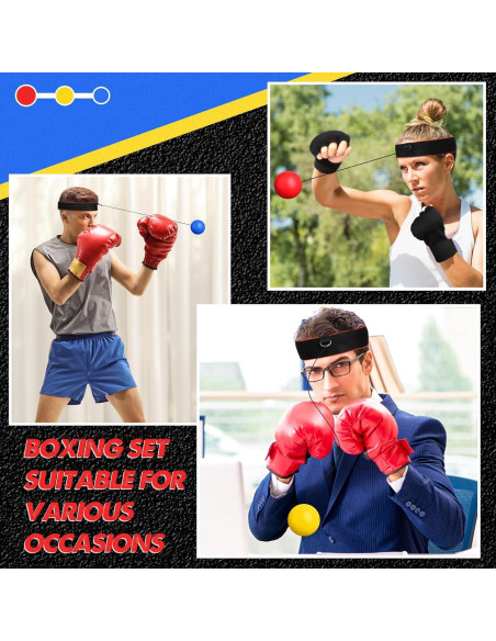 Juego de Boxeo WinnerWhy SHQ1785 con 3 Pelotas y Guantes Juego de Boxeo WinnerWhy SHQ1785 con 3 Pelotas y Guantes
