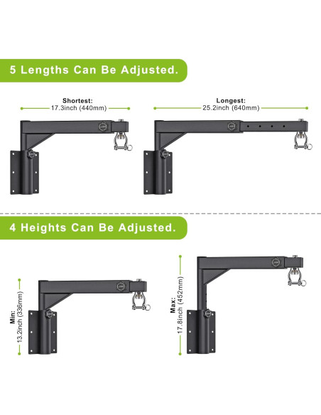 Soporte de Pared BeneLabel para Bolsa Pesada 363 kg Ajustable Soporte de Pared BeneLabel para Bolsa Pesada 363 kg Ajustable