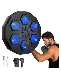 Máquina de Boxeo Musical EAZY WAYZ EW-01 con Bluetooth y LED