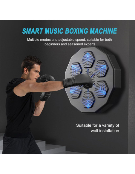 Máquina de Boxeo Musical EAZY WAYZ EW-01 con Bluetooth y LED Máquina de Boxeo Musical EAZY WAYZ EW-01 con Bluetooth y LED