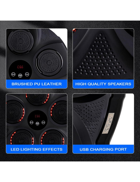 Máquina de Boxeo Musical FAHKNS Montada en Pared con Bluetooth Máquina de Boxeo Musical FAHKNS Montada en Pared con Bluetooth