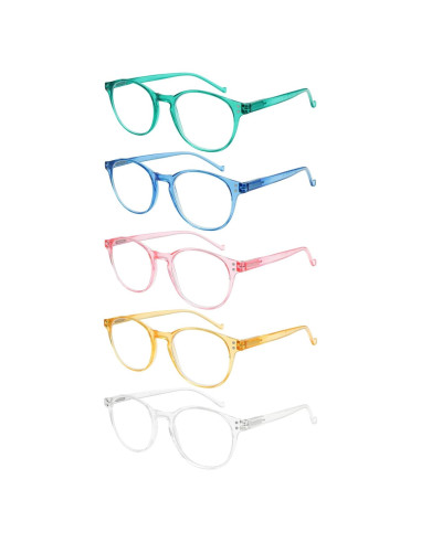 Gafas de Lectura VIDEBLA 5-Pack Bloqueadoras Luz Azul 2.0