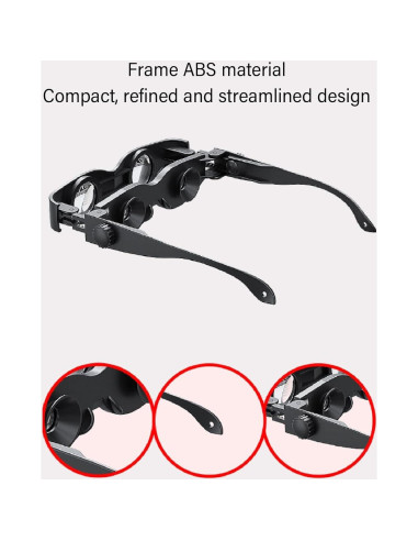 Gafas Binoculares para Pesca Dpofirs 3X Amarillo Polarizado