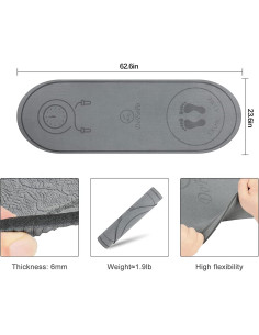 Alfombrilla Antideslizante Dofopo 63x24 para Saltar Cuerda 2