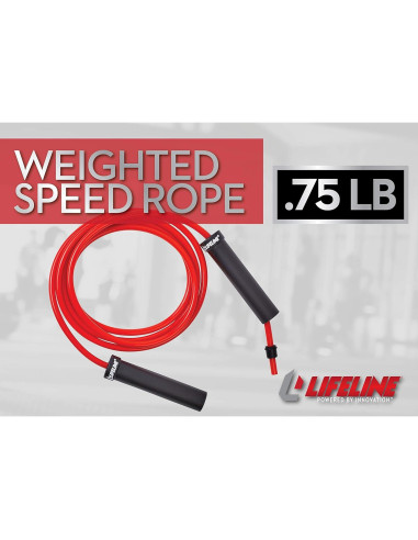 Cuerda de Salto Lifeline Ajustable para Fitness 182.88 cm