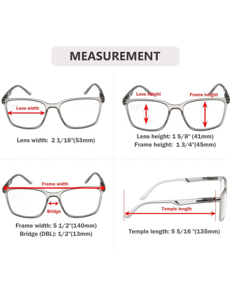 Gafas de lectura Eyekepper grandes azul +0.50 unisex Gafas de lectura Eyekepper grandes azul +0.50 unisex