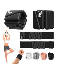 Pesas de Muñeca y Tobillo T98 Ajustables 0.9 kg para Ejercicio