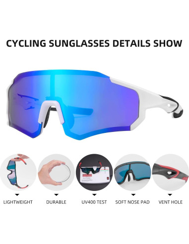 Gafas de sol polarizadas ROCKBROS UV400 para ciclismo y pesca