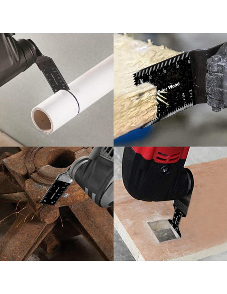 23 Piezas Hojas de Sierra Oscilante Farady para Madera y Metal 23 Piezas Hojas de Sierra Oscilante Farady para Madera y Metal