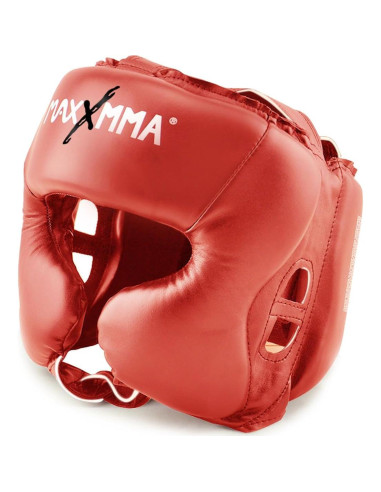 Casco de Boxeo MaxxMMA L/XL Rojo para MMA y Kickboxing