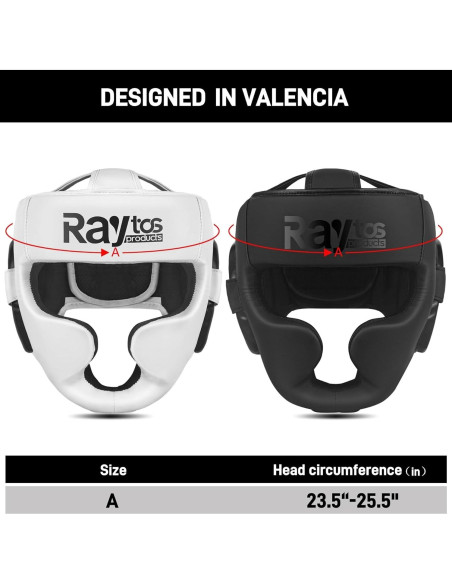 Casco de Boxeo Raytos Negro para MMA y Muay Thai - Protección Avanzada Casco de Boxeo Raytos Negro para MMA y Muay Thai - Protección Avanzada