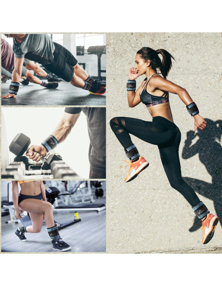 Pesas de Tobillo Ajustables Sportneer 3.18 kg para Entrenamiento Pesas de Tobillo Ajustables Sportneer 3.18 kg para Entrenamiento